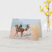 Carte Les cowboys vintages dans le Far West (Fleur jaune)