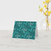 Carte Les créatures de la mer qui tourbillonnent....... (Fleur jaune)