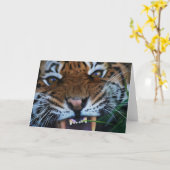 Carte Les crocs de tigre se ferment (Fleur jaune)