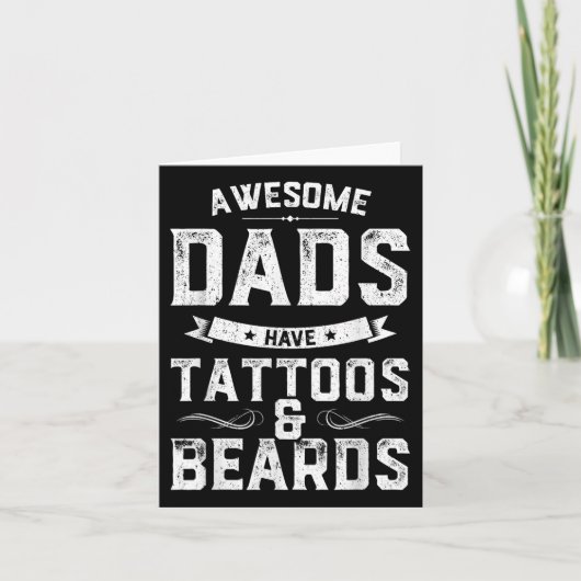 Carte Les Das Awesome Ont Tatouages Et Oreilles Cadeau D (Devant)
