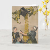 Carte Les démons qui versent des pièces d'or dans le tab (Fleur jaune)