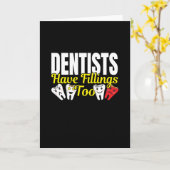 Carte Les dentistes ont aussi des plombages - Sentiments (Fleur jaune)