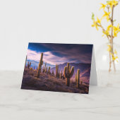 Carte Les déserts | Cactus Paysage Argentine (Fleur jaune)