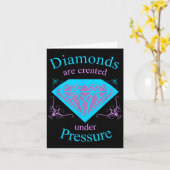 Carte Les Diamants Sont Créés Sous Pression - Motivation (Fleur jaune)