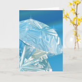 Carte les diamants sont la meilleure amie de la fille (Fleur jaune)