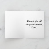 Carte Les dictons préférés de papa pour les cadeaux pour (Intérieur)