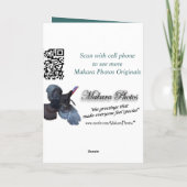 Carte Les dindes sauvages vol-personnalisent dedans (Dos)