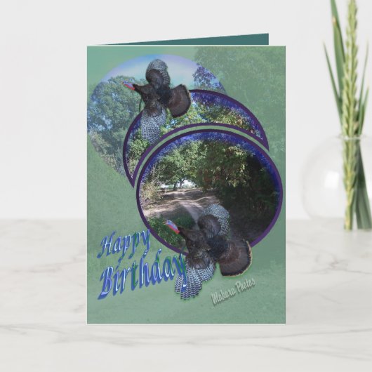 Carte Les dindes sauvages vol-personnalisent dedans (Devant)