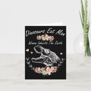 Carte Les Dinosaures Mangent L'Homme Une Femme Hérite La