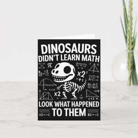 Carte Les dinosaures n'ont pas appris les maths Prof de (Devant)