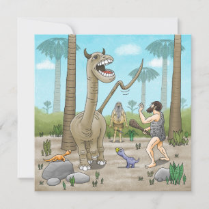Carte Les dinosaures rencontrent l'âge de pierre