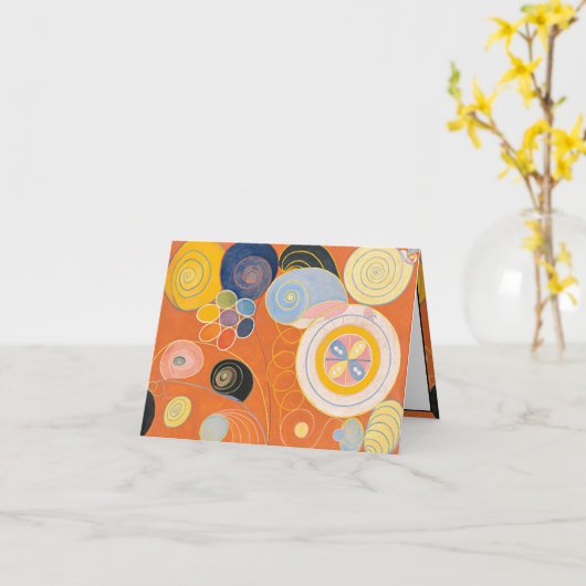 Carte Les dix plus grands, Groupe IV, No 4 par Hilma af  (Fleur jaune)