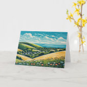 Carte Les Downs Sussex (Fleur jaune)