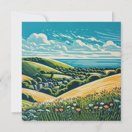Carte Les Downs Sussex (Devant)