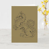 Carte Les Dragons Asiatiques Tatsu Sont Des Créatures My (Fleur jaune)