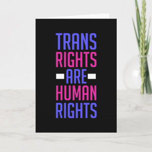 Carte Les droits transgenres sont des droits de l'homme 