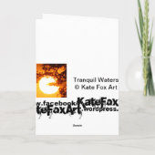 Carte Les eaux tranquilles (Dos)