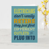 Carte Les électriciens ne se retirent pas vraiment (Fleur jaune)