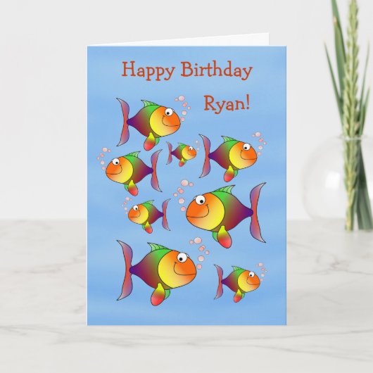 Carte Les enfants de poisson d'amusement ont (Devant)