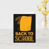 Carte Les Enfants Drôle Retourner À L'École Des Vêtement (Fleur jaune)