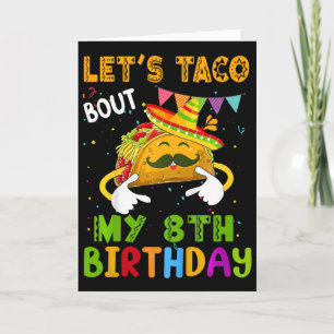 Carte Les enfants drôles Parlons Taco de mon 8e annivers