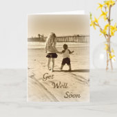 Carte Les Enfants Vont Bien Bientôt (Fleur jaune)