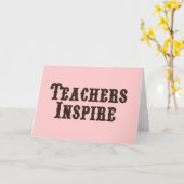 Carte Les enseignants inspirent (Fleur jaune)