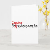 Carte Les Entraîneurs Ont Plus De Plaisirs (Fleur jaune)