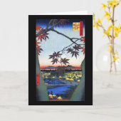 Carte Les érables - Ando Hiroshige (Fleur jaune)