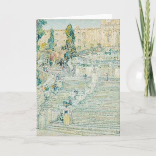 Carte Les Escaliers Espagnols, Rome | Childe Hassam (Devant)