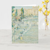 Carte Les Escaliers Espagnols, Rome | Childe Hassam (Fleur jaune)