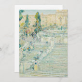 Carte Les Escaliers Espagnols, Rome | Childe Hassam (Devant / Derrière)
