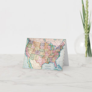 Carte : Les Etats-Unis, 1905