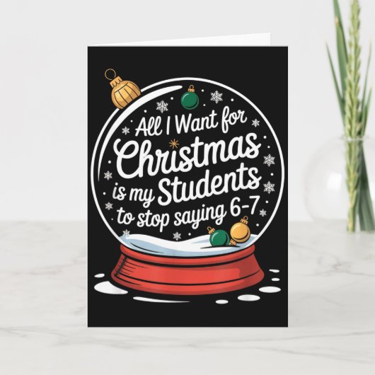 Carte Les étudiants disent 6-7 67 Six Sept Prof drôle Ch (Devant)