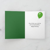 Carte Les faisceaux de soleil d'anniversaire sur un chem (Intérieur)