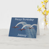 Carte Les Falcons Joyeux Anniversaire personnalisé (Fleur jaune)