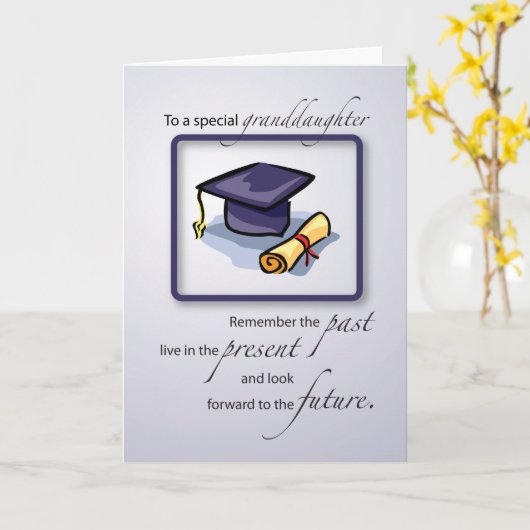 Carte Les félicitations d'obtention du diplôme de (Fleur jaune)