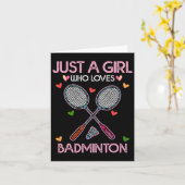 Carte Les Femmes Amères De Badminton N'Ont Qu'Une Fille (Fleur jaune)