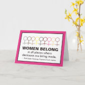 Carte Les femmes au sein de la justice Ruth Bader Ginsbu (Fleur jaune)