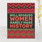 CARTE LES FEMMES BIEN COMPAGNÉES FONT RAREMENT L'HISTOIR (Fleur jaune)