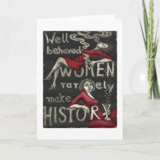 Carte Les femmes bien comportées font rarement (Devant)