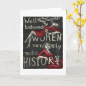 Carte Les femmes bien comportées font rarement (Fleur jaune)