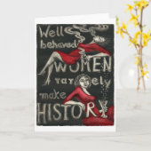 Carte Les femmes bien comportées font rarement (Fleur jaune)