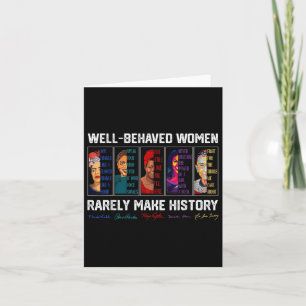 Carte Les Femmes Bien Comportées Font Rarement Histoire
