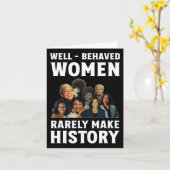 Carte Les femmes bien élevées font rarement l'histoire K (Fleur jaune)