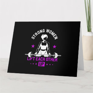 Carte Les Femmes Bodybuilding Gymnase Entraînement Et Dr