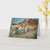 Carte Les femmes creusant des pommes de terre (Fleur jaune)