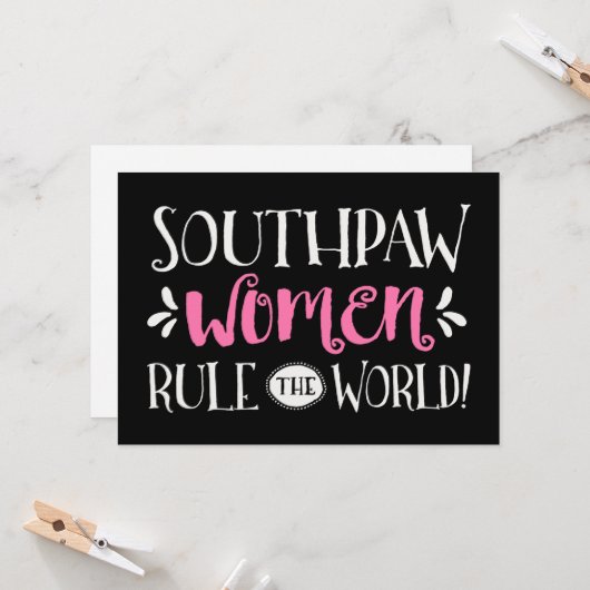 Carte Les femmes de Southpaw dirigent le monde (Devant/Arrière en situation)
