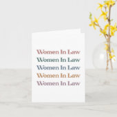 Carte Les Femmes Étudiantes De L'École De Droit De La Ju (Fleur jaune)