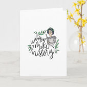 Carte Les femmes font l'histoire (Fleur jaune)